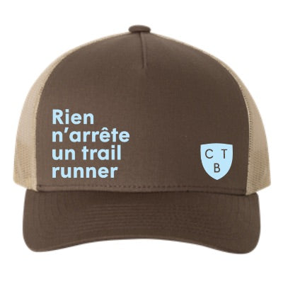 Casquette « Rien n’arrête un trailrunner »